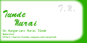 tunde murai business card